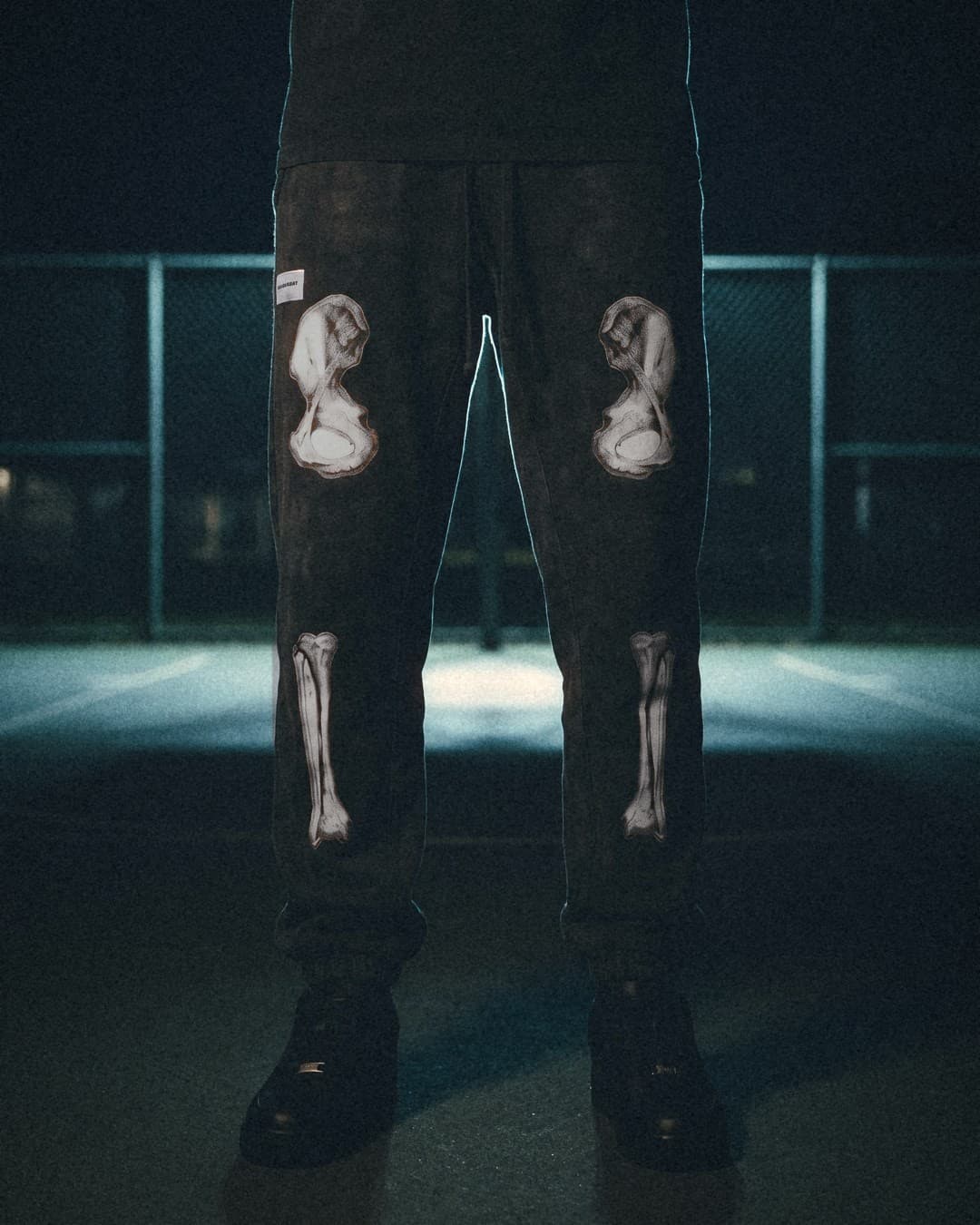 The INNRWRKS sweatpants, worn